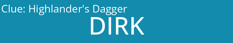 Highlander's Dagger