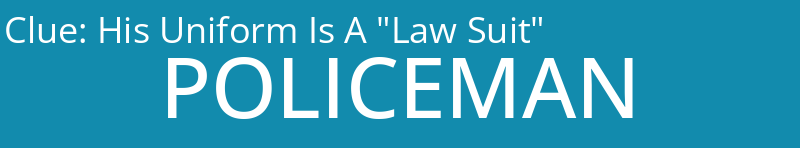 His Uniform Is A "Law Suit"