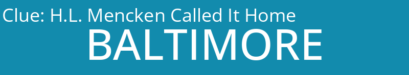 H.L. Mencken Called It Home