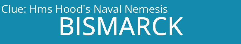 Hms Hood's Naval Nemesis