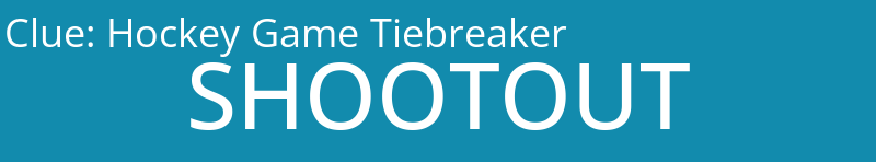 Hockey Game Tiebreaker