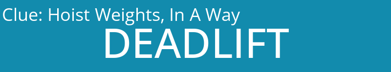 Hoist Weights, In A Way