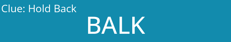 Hold Back