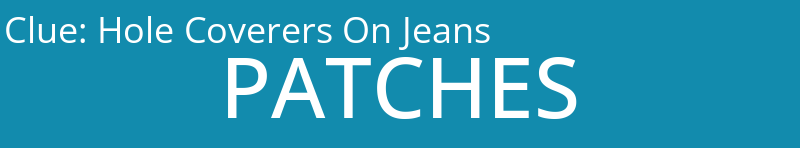 Hole Coverers On Jeans