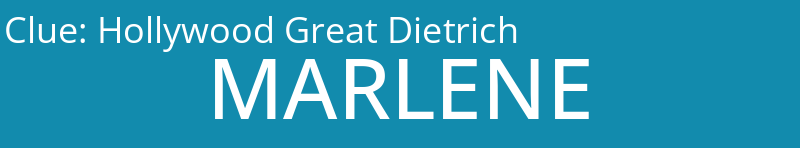 Hollywood Great Dietrich
