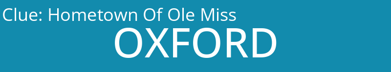 Hometown Of Ole Miss