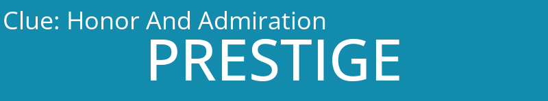 Honor And Admiration