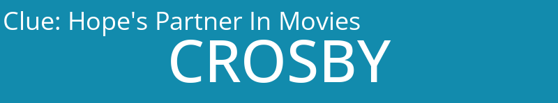 Hope's Partner In Movies