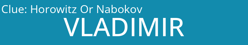 Horowitz Or Nabokov