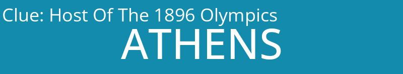 Host Of The 1896 Olympics