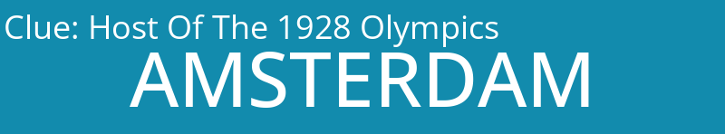 Host Of The 1928 Olympics