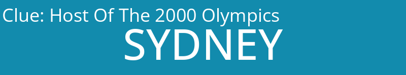 Host Of The 2000 Olympics