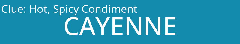 Hot, Spicy Condiment