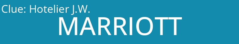 Hotelier J.W.