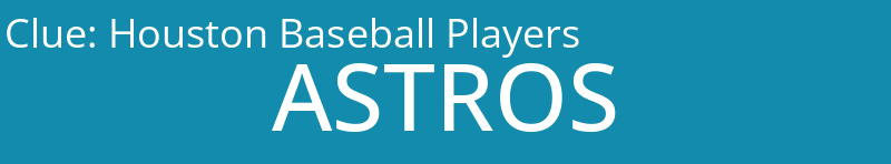 Houston Baseball Players