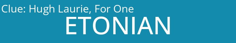 Hugh Laurie, For One