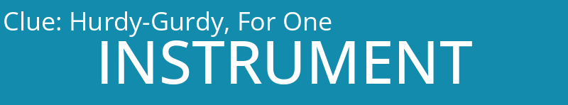 Hurdy-Gurdy, For One