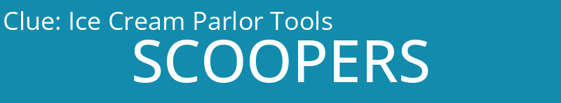Ice Cream Parlor Tools