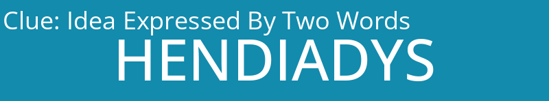 Idea Expressed By Two Words