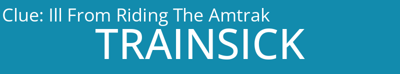 Ill From Riding The Amtrak