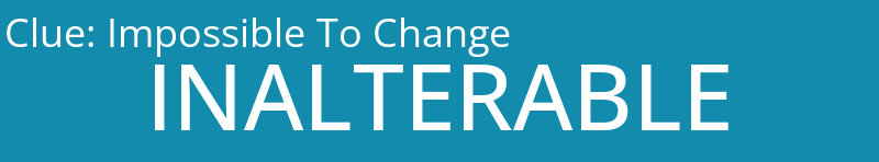 Impossible To Change