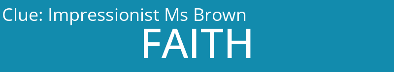 Impressionist Ms Brown
