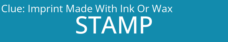 Imprint Made With Ink Or Wax