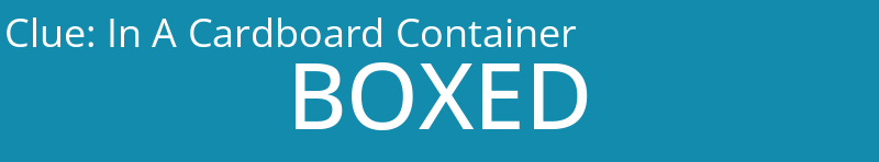 In A Cardboard Container