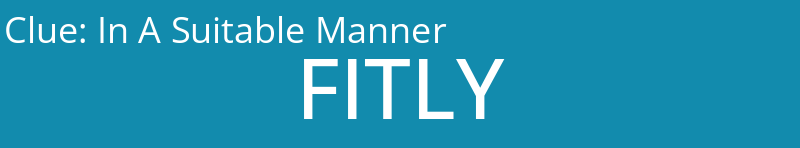 In A Suitable Manner