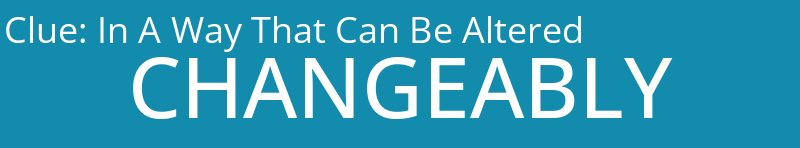 In A Way That Can Be Altered