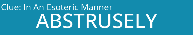 In An Esoteric Manner