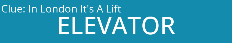 In London It's A Lift