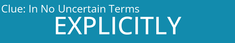 In No Uncertain Terms