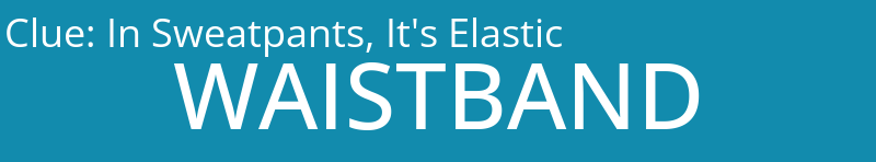 In Sweatpants, It's Elastic