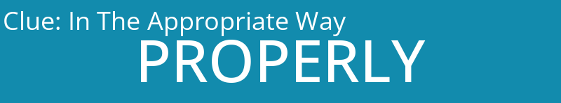 In The Appropriate Way