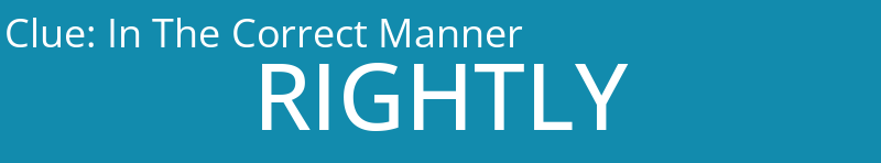 In The Correct Manner
