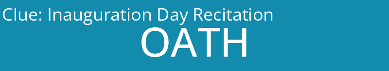 Inauguration Day Recitation