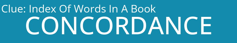 Index Of Words In A Book