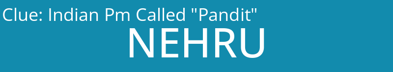 Indian Pm Called "Pandit"