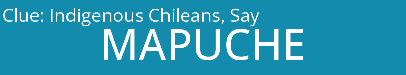 Indigenous Chileans, Say