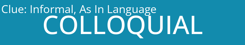 Informal, As In Language