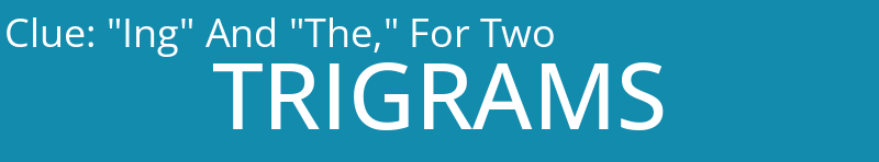 "Ing" And "The," For Two