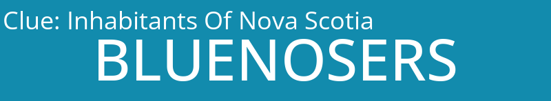 Inhabitants Of Nova Scotia