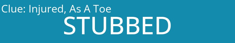 Injured, As A Toe