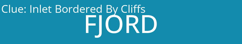 Inlet Bordered By Cliffs