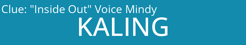 "Inside Out" Voice Mindy