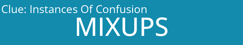Instances Of Confusion