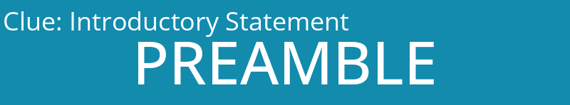 Introductory Statement