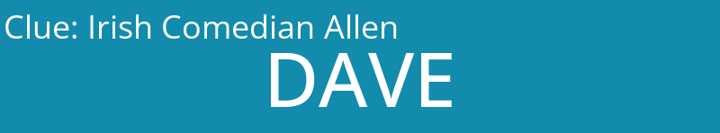 Irish Comedian Allen