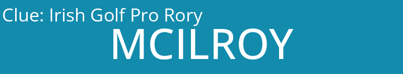 Irish Golf Pro Rory